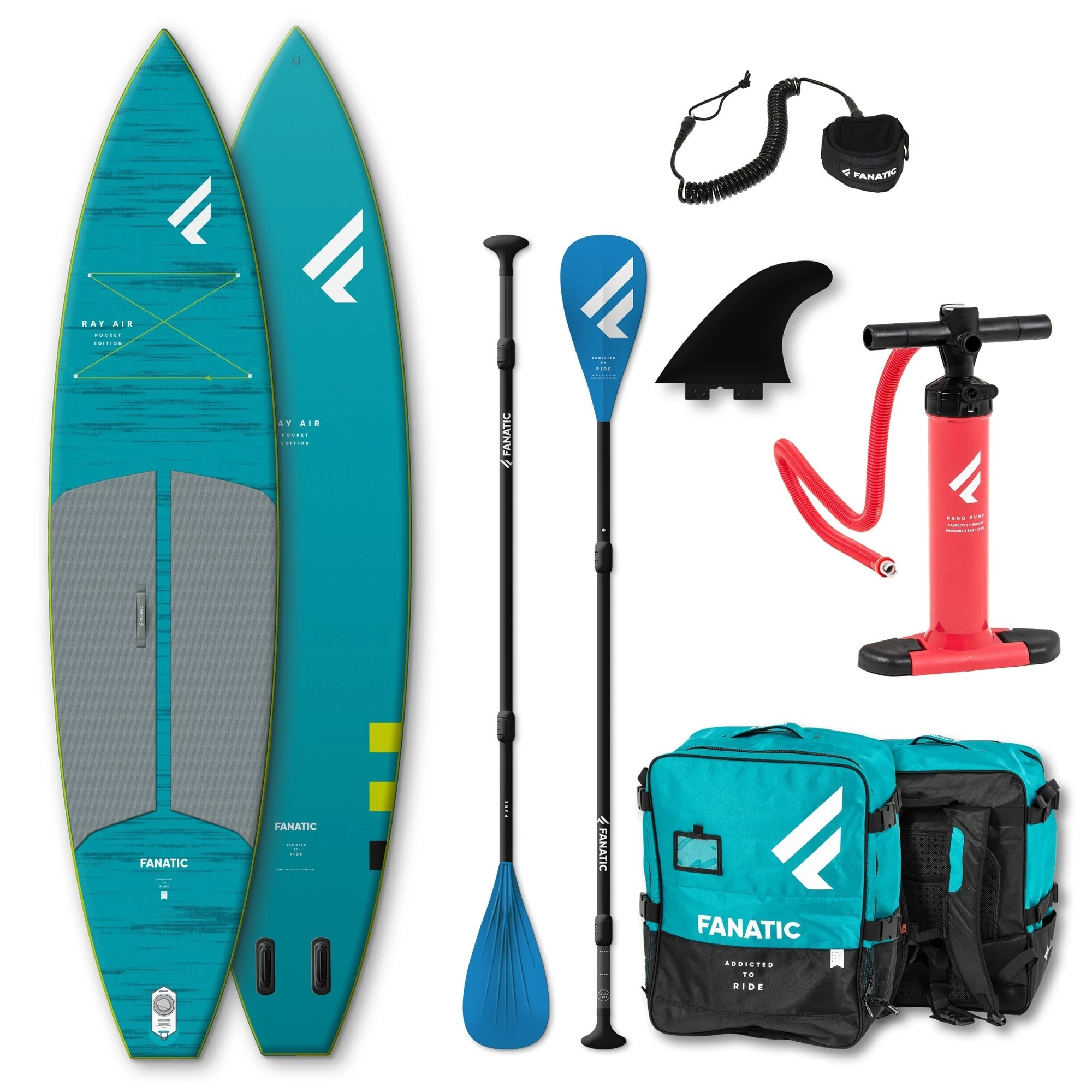 Fanatic ISUP Package Ray Air Pocket/Pure 2023 - 11'6"x31" 1 Fanatic ISUP Package Ray Air Pocket/Pure 2023 - 11'6"x31"