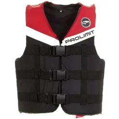 PROLIMIT Auftriebsweste Nylon 3-Buckle Black/Red 2023 - XXS 13 PROLIMIT Auftriebsweste Nylon 3-Buckle Black/Red 2023 - XXS -Surfen Und Kitesurfen Geschäft 402.53260.020 skivest nylon 3buckle black red front 32121