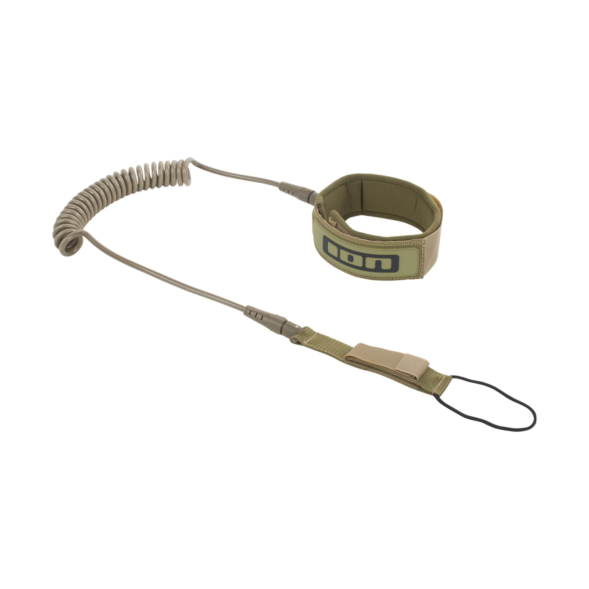 ION SUP_Core Leash Coiled_kneestrap - Olive 10' 2 ION SUP_Core Leash Coiled_kneestrap - Olive 10' - Image 2