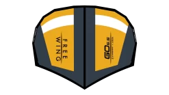 Starboard Foil Wing FREEWING GO WINDOW Gray And Yellow 2023 - 4,5 Gray And Yellow