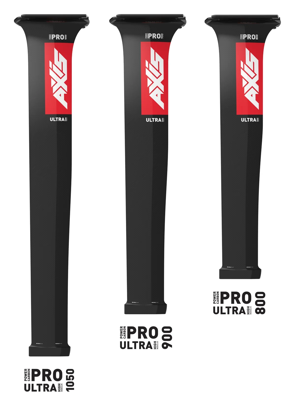AXIS PRO Ultra High Modulus Carbon Foil Mast & Base Plate 2024 - 1050mm 1 AXIS PRO Ultra High Modulus Carbon Foil Mast & Base Plate 2024 - 1050mm