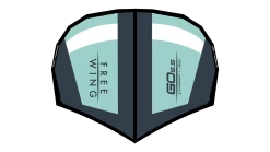 Starboard Foil Wing FREEWING GO WINDOW Gray And Light Blue 2023 - 4,5 Gray And Light Blue