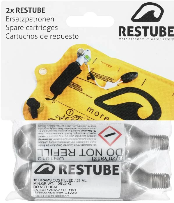 Restube CO2 Ersatzpatronen (16g) - 10x 1 Restube CO2 Ersatzpatronen (16g) - 10x